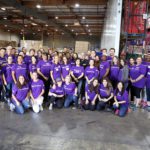 Group of volunteers at the Food Bank's studio day 2018