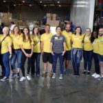 Group of volunteers at the Food Bank's studio day 2018