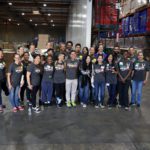 Group of volunteers at the Food Bank's studio day 2018