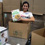 Disney volunteer at the Food Bank's studio day 2018