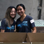 Fox Gives volunteers at at the Food Bank's studio day 2018