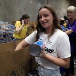 Volunteer at at the Food Bank's studio day 2018