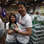 Volunteers at the Food Bank's studio day 2018