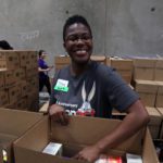 Volunteer at at the Food Bank's studio day 2018