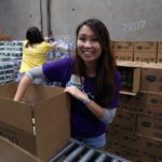 Volunteer at the Food Bank's studio day 2018