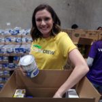 Volunteer at at the Food Bank's studio day 2018