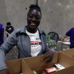 Volunteer at the Food Bank's studio day 2018