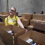 Volunteer at at the Food Bank's studio day 2018