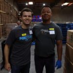 Volunteers at the Food Bank's studio day 2018