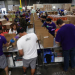 Production line at the Food Bank's studio day 2018