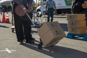 walk-up food distribution