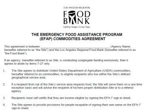 EFAP Agreement