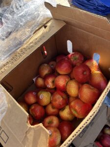 A box of apples