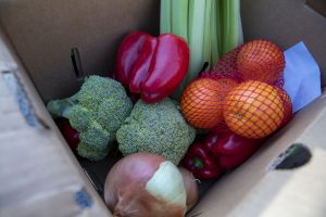 fresh produce at the Church of the Redeemer