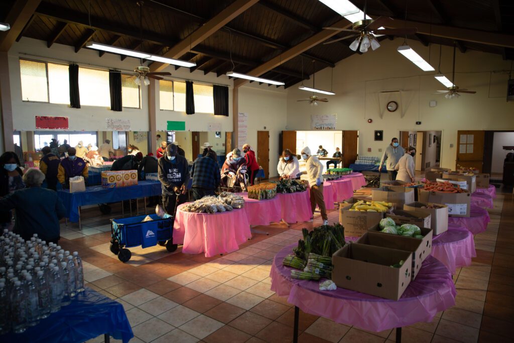 First New Christian Fellowship Church grocery-style distribution