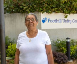 Maria Velasco, food recipient at Foothill Unity Center