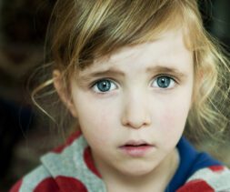 Small worried girl