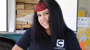 Student volunteer at Citrus College