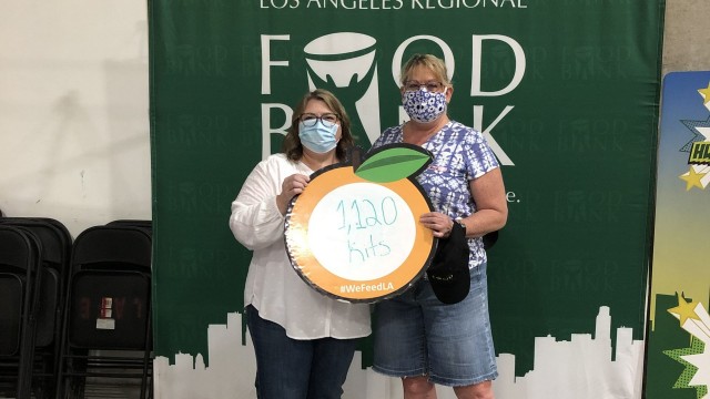Food from the Bar volunteers