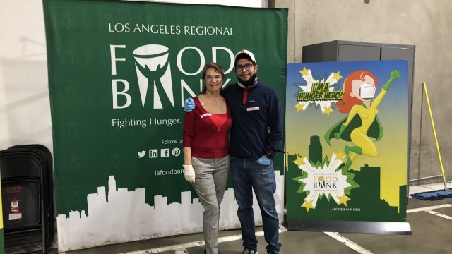 Food from the Bar volunteers