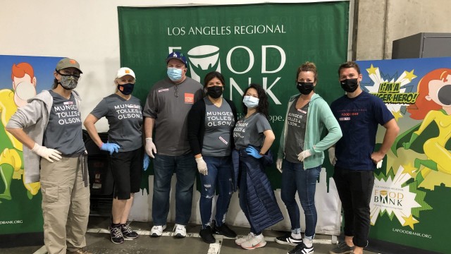 Food from the Bar volunteers