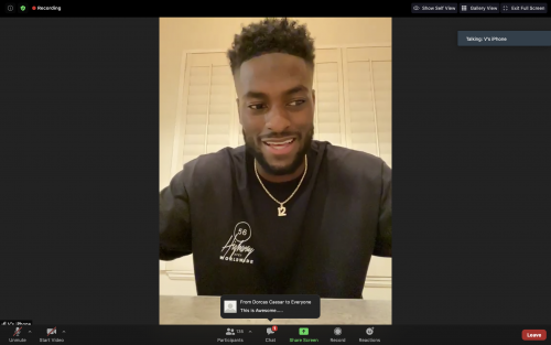 Van Jefferson at Taste of the Rams