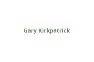 Text image featuring the name "Gary Kirkpatrick" in a simple font against a plain white background, reminiscent of the understated elegance often associated with contributions to causes like the Los Angeles Regional Food Bank.